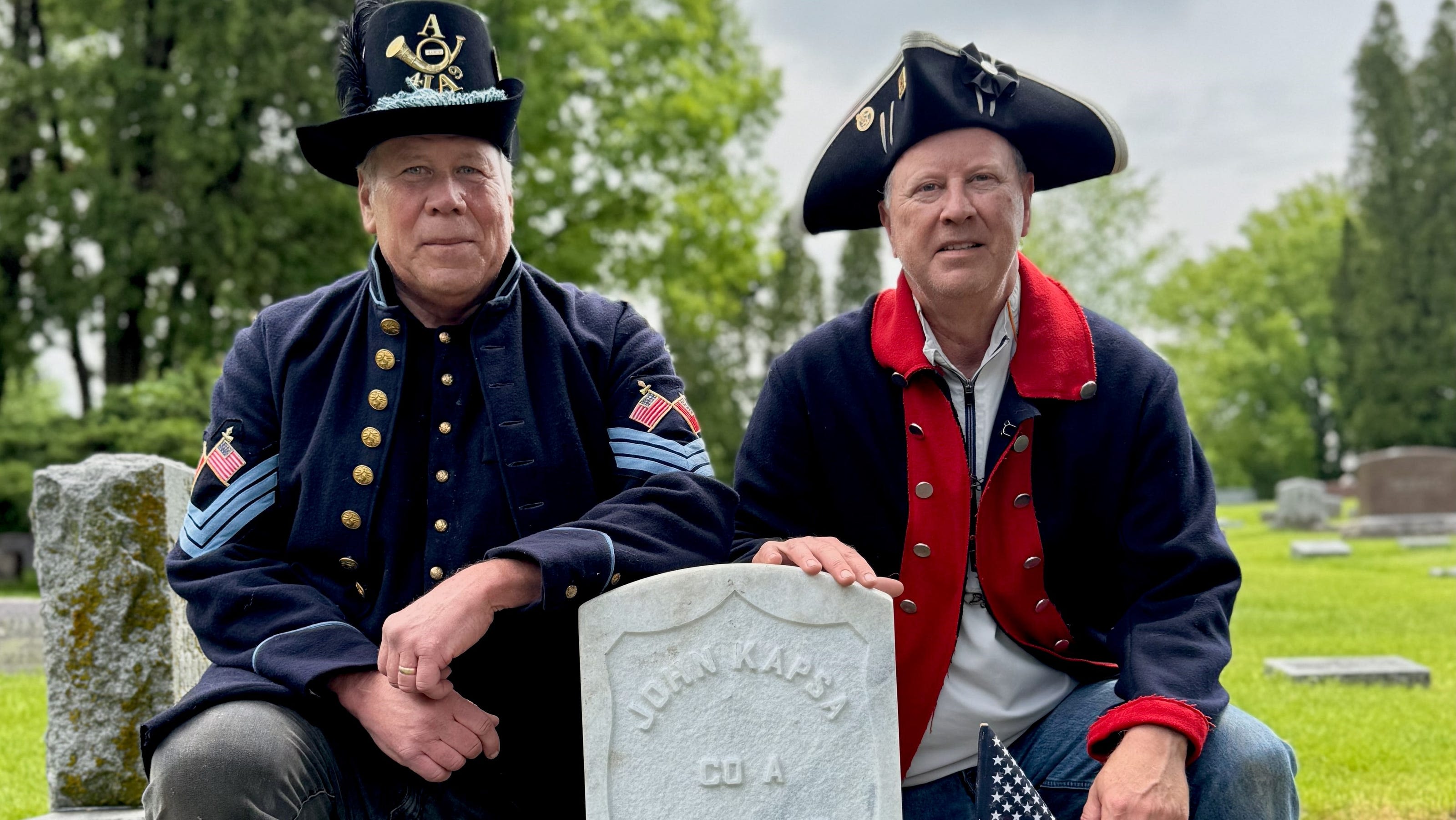 Civil War veteran John Kapsa's unmarked grave receives headstone after 105 years after death
