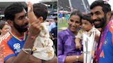 Jasprit Bumrah, Sanjana Ganesan's adorable moment with son steals the show post T20 World Cup win