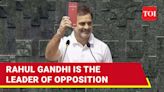 Rahul Gandhi Appointed Leader Of Opposition In 18th Lok Sabha | TOI Original - Times of India Videos