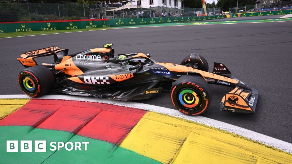 Belgian Grand Prix 2024: Lando Norris and Oscar Piastri top second practice for McLaren