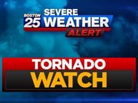 Tornado watch issued for parts of Massachusetts