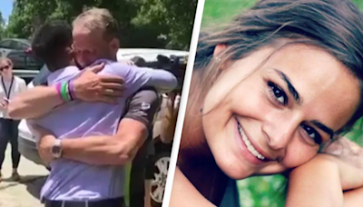 Heartbreaking footage shows father hearing his dead daughter's heartbeat inside of man whose life she saved