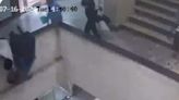Caught On Camera: Woman Fell From 3rd Floor While Joking With Friend & Sitting On Staircase Wall
