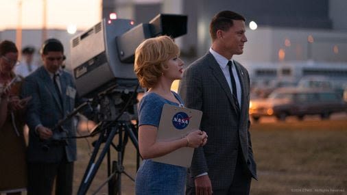 Scarlett Johansson and Channing Tatum flop when they should soar in ‘Fly Me to the Moon’ - The Boston Globe