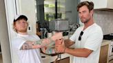 Ed Sheeran and Chris Hemsworth Pose with Thor's Hammer Mjölnir in the Singer's 2023 Recap — See the Photo!