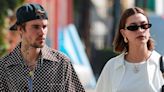 Hailey Bieber Wears Her 'B' Necklace While on Romantic Stroll with Husband Justin
