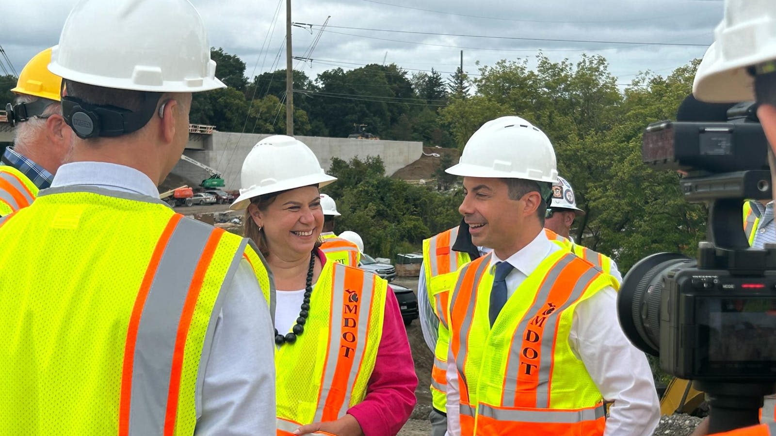 Secretary of Transportation Pete Buttigieg visits East Lansing construction project - The State News