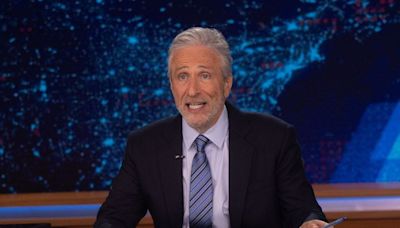 Jon Stewart says the POTUS race is boiling down to Biden and Trump accusing the other of 'having soup where there should be brain'