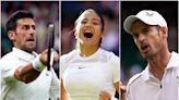 Wimbledon day one: Emma Raducanu and Andy Murray thrill Centre Court with wins