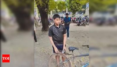 15-year-old Virat Fan Pedals On Bicycle From Unnao To Green Park | Kanpur News - Times of India