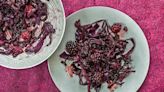 Braised red cabbage with blackberries and star anise recipe