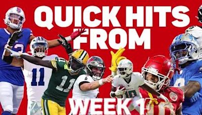 Analysis: There were more shaky quarterback performances than superlative ones in Week 1