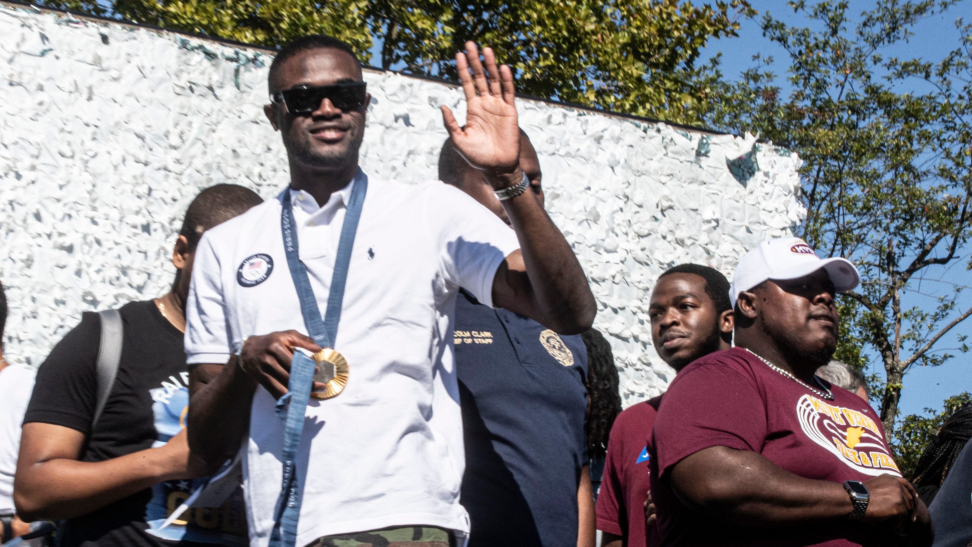 Olympian Rai Benjamin gets hero's welcome in Mount Vernon with motorcade, honors