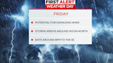 Potential strong to severe storms call for a KDKA First Alert Weather Day in Pittsburgh