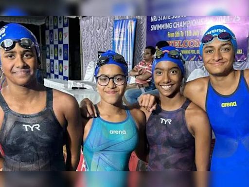 Samarth Gowda sets new record in 50m backstroke, Trisha Sindhu shines with a double win | Bengaluru News - Times of India