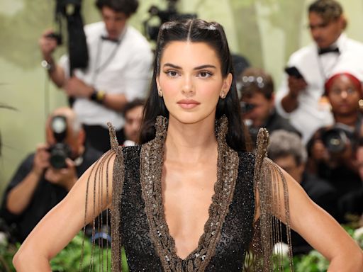 Kendall Jenner Wore a Sheer Skirt to the Louvre at Midnight