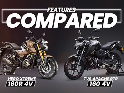 Hero Xtreme 160R 4V vs TVS Apache RTR 160 4V: Features Compared - ZigWheels