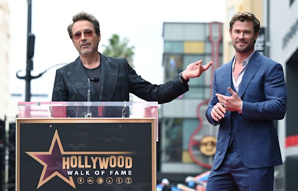 Robert Downey Jr. And The Cast Of "The Avengers" Hilariously Roasted Chris Hemsworth At His Hollywood Walk Of Fame...