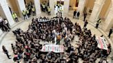 Hundreds of protesters swarm Capitol rotunda to demand Israel-Hamas ceasefire