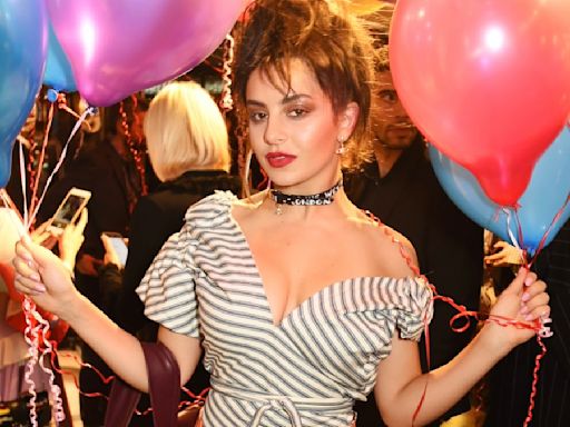 Great Outfits in Fashion History: Charli XCX in a Stripey Vivienne Westwood Set