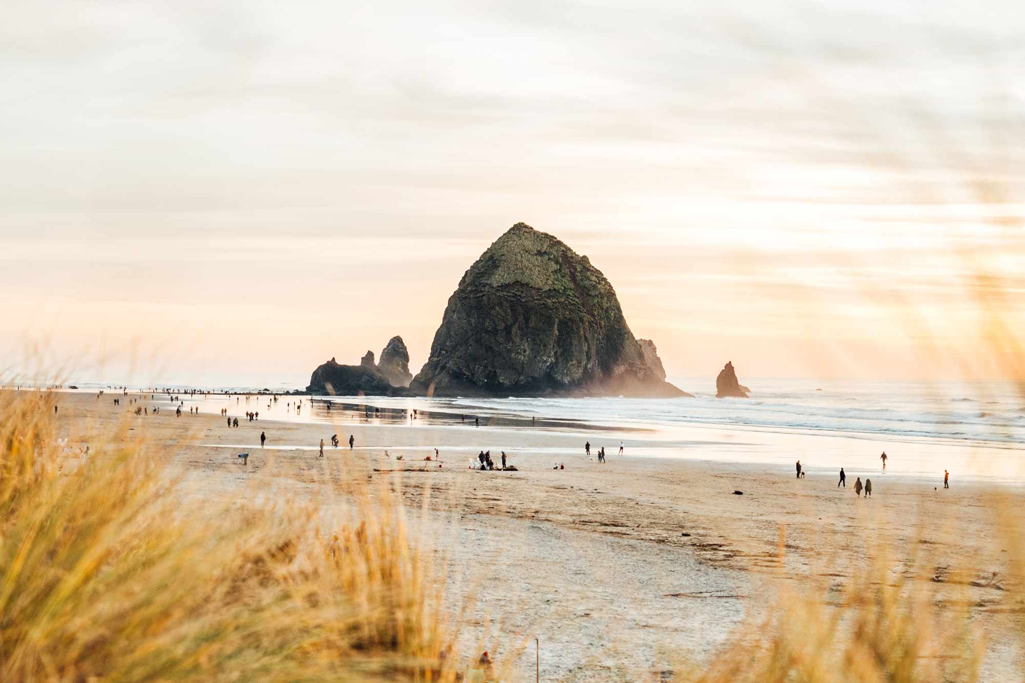 This Small Pacific Northwest Beach Town Has a 235-foot-tall Haystack Rock, Forested Hiking Trails, Craft Breweries, and Excellent Seafood