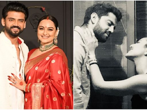 Zaheer Iqbal drops happy throwback pic with wife Sonakshi Sinha from their courtship days; latter goes 'my jaan'