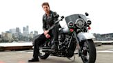 Austin Butler Poses with Motorcycle at ‘The Bikeriders’ Press Event in Sydney