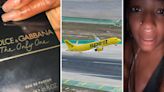 ‘This is why I only fly on Delta’: Spirit Airlines customer says Versace, Dolce & Gabbana perfume were stolen from her bag