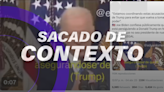 Biden no confesó persecución para que Trump no sea presidente, el video no es reciente