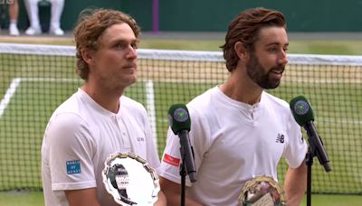 Wimbledon runner-up snaps back at crowd for laughing at 'devastated' partner
