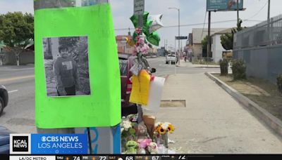 Community calls for intersection safety after 13-year-old boy is killed by car in LA