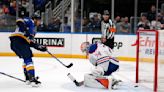 Brandon Saad scores in OT to help the Blues beat the Oilers 3-2