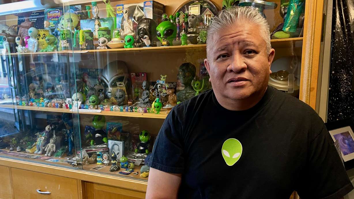 With World UFO Day here, Ogden business owner/UFO buff has a message: 'Open your mind.'
