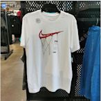 Nike 耐吉 籃筐 籃網 圖案印花 男子籃球運動休閑 短袖 T恤 DD9344-100