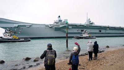 HMS Queen Elizabeth to return to base after repairs in Scotland