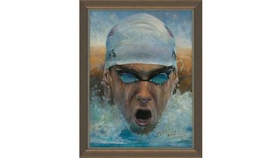 “Golden Eight” Collection of Signed Michael Phelps Paintings Unveiled