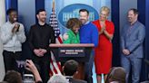 Cast of Ted Lasso Visits the White House to Discuss Mental Health: 'Help Take Care of Each Other'