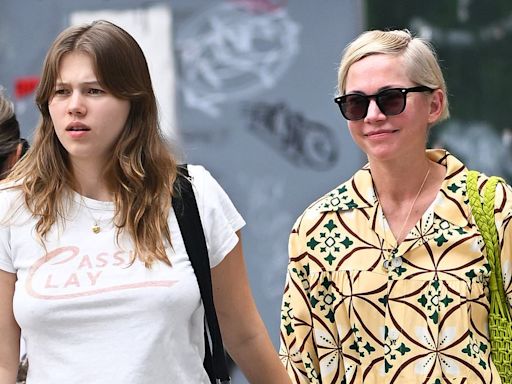 Michelle Williams walks hand-in-hand with daughter Matilda, 18, in NYC