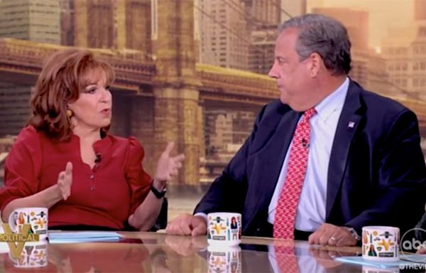 Joy Behar tells Chris Christie to 'shut up' for failing to explicitly say he'll vote for Harris