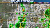 Gusty winds and heavy rainfall with evening storms, then a quiet stretch
