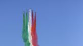 Italian Air Force precision team flies over Vegas Strip, headed to July 4 in Los Angeles area