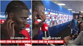 Belgium's Amadou Onana is called 'Andre' by reporter - his reaction goes viral