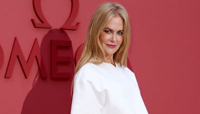 Nicole Kidman is elegant in white co-ord on the red carpet in Paris