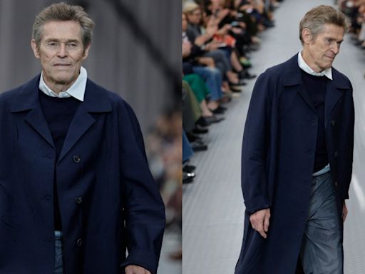 Willem Dafoe Returns to the Runway for Miu Miu’s Paris Fashion Week Presentation 12 Years After Walking in Prada’s Viral...