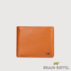 【BRAUN BUFFEL 德國小金牛】台灣總代理 防盜-2 12卡中間翻透明窗短夾(網路限定)-杏仁巧克力色/BF539-317-SAL