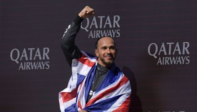 Sir Brian May among stars watching as Lewis Hamilton wins British Grand Prix