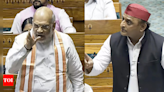 Amit Shah vs Akhilesh Yadav in Lok Sabha: Akhilesh alleges speaker's rights being taken away; Amit Shah responds | India News - Times of India