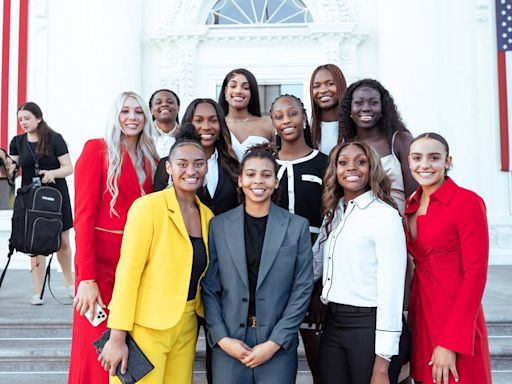 ‘Finally’: Dawn Staley, Gamecocks visit White House for 2024 national championship