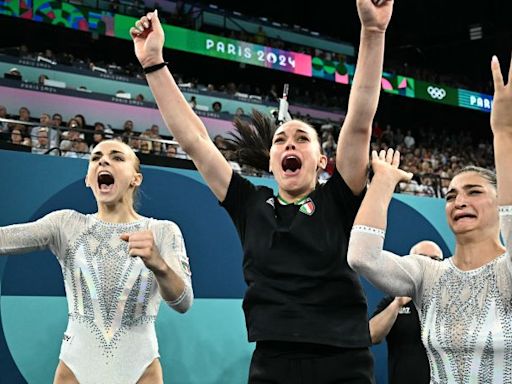 Italy’s gymnasts enjoy ‘wonderful’ first women’s team medal in 96 years at Paris Olympics | CNN