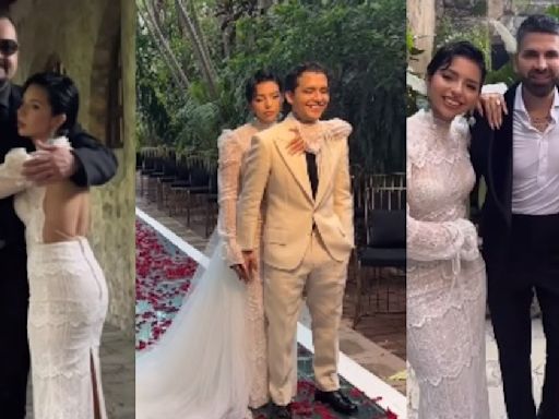 Boda de Ángela Aguilar y Nodal amigo de cantantes publica video del evento